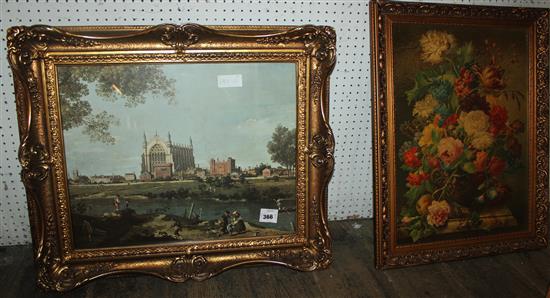 Various gilt framed pictures(-)